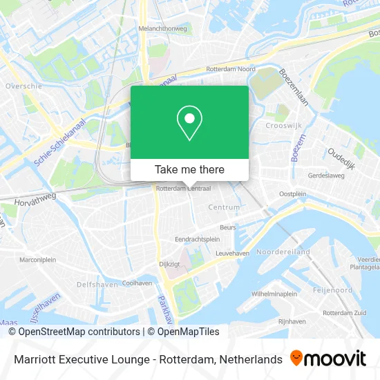 Marriott Executive Lounge - Rotterdam map
