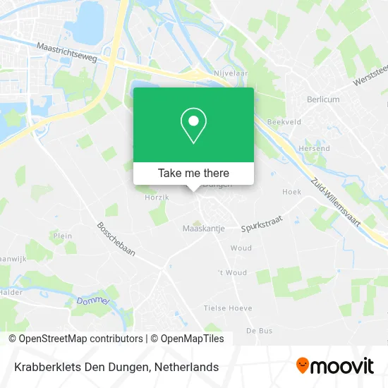 Krabberklets Den Dungen map