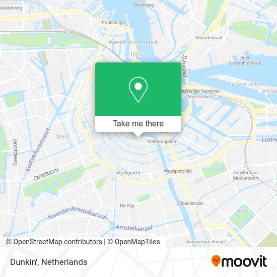 Dunkin' map