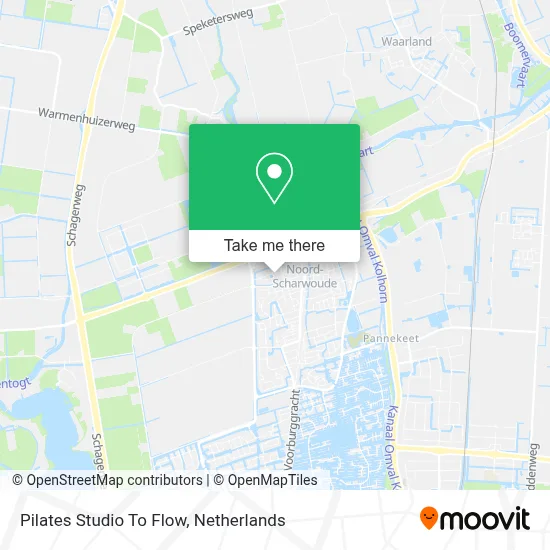 Pilates Studio To Flow map