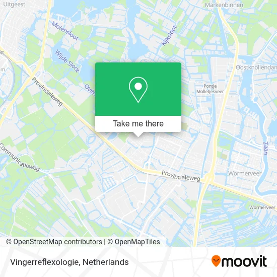 Vingerreflexologie map