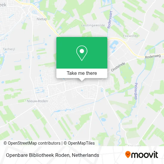 Openbare Bibliotheek Roden map