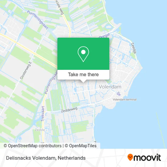 Delisnacks Volendam map