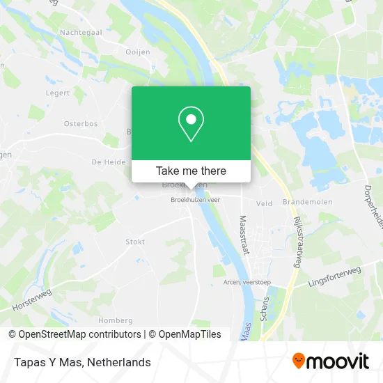 Tapas Y Mas map
