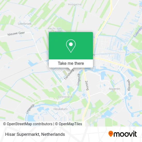 Hisar Supermarkt map