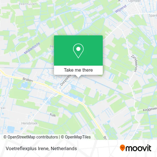 Voetreflexplus Irene map
