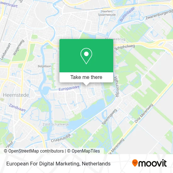 European For Digital Marketing map