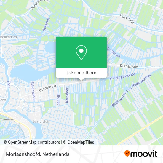 Moriaanshoofd map