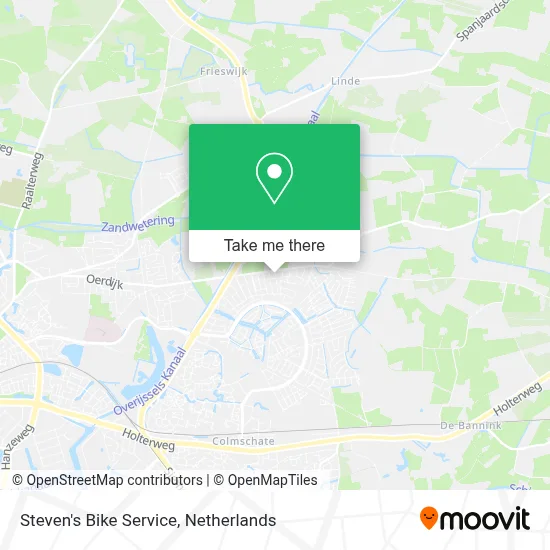 Steven's Bike Service map