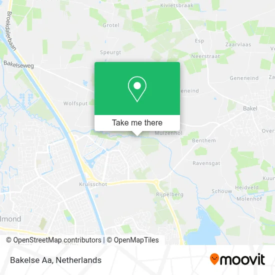 Bakelse Aa map