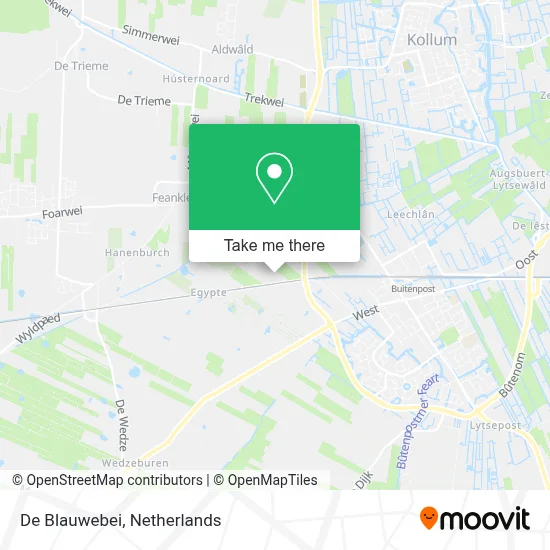 De Blauwebei map