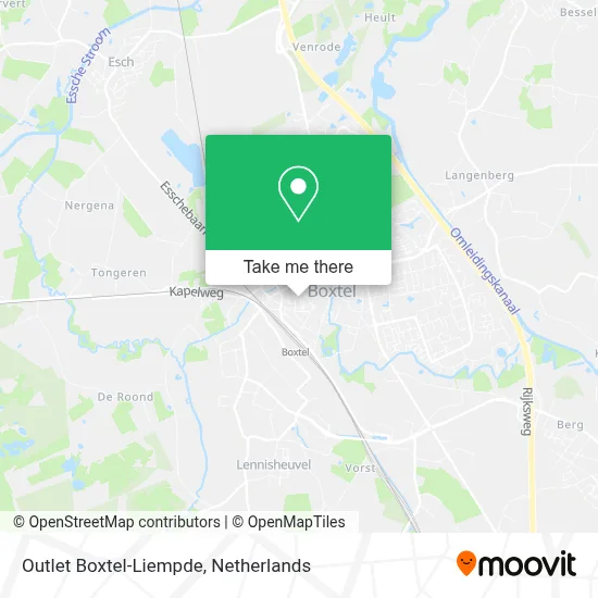 Outlet Boxtel-Liempde map