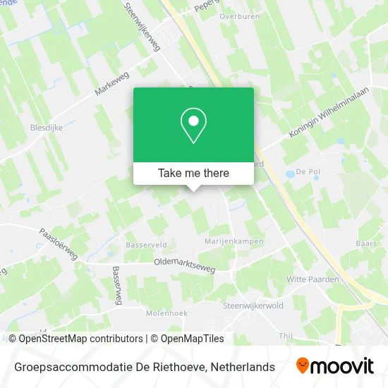 Groepsaccommodatie De Riethoeve map