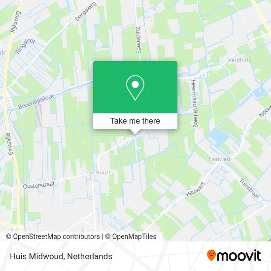 Huis Midwoud map