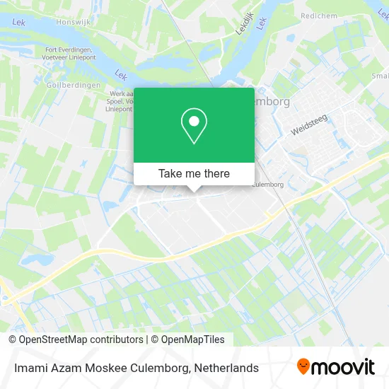 Imami Azam Moskee Culemborg map