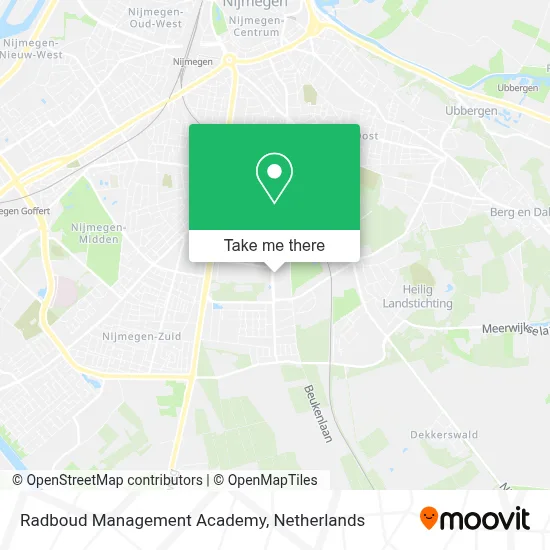 Radboud Management Academy map