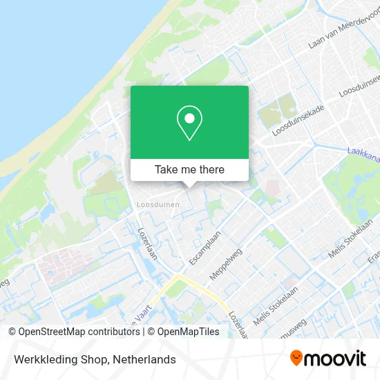 Werkkleding Shop map