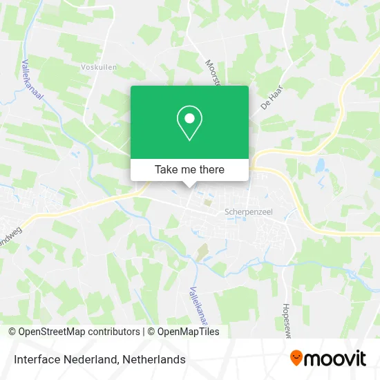 Interface Nederland map