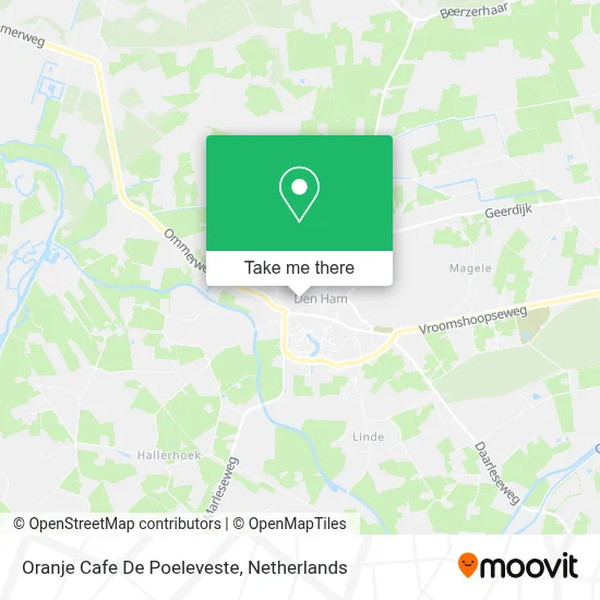 Oranje Cafe De Poeleveste map