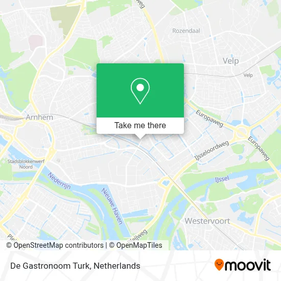 De Gastronoom Turk map