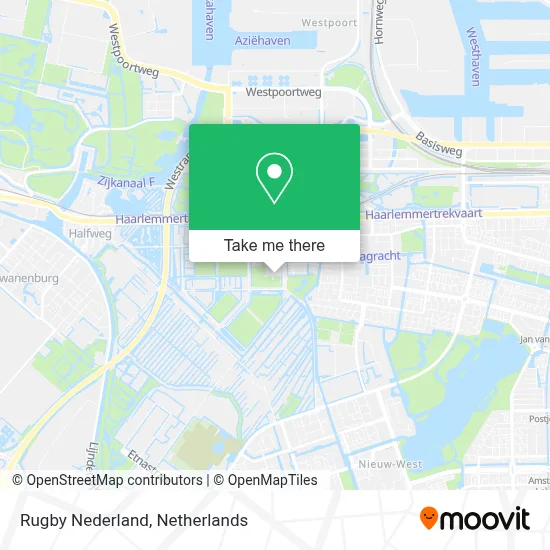 Rugby Nederland map