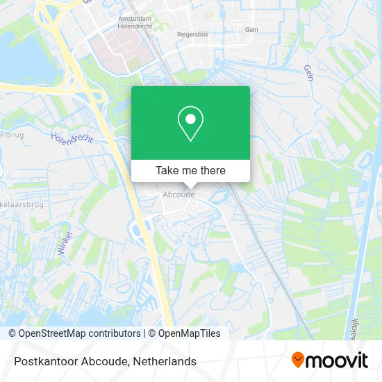 Postkantoor Abcoude map