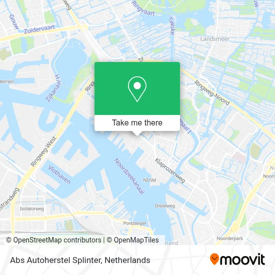Abs Autoherstel Splinter map