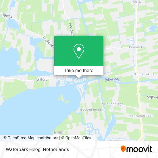 Waterpark Heeg map