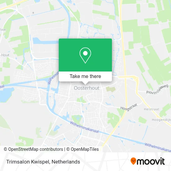 Trimsalon Kwispel map