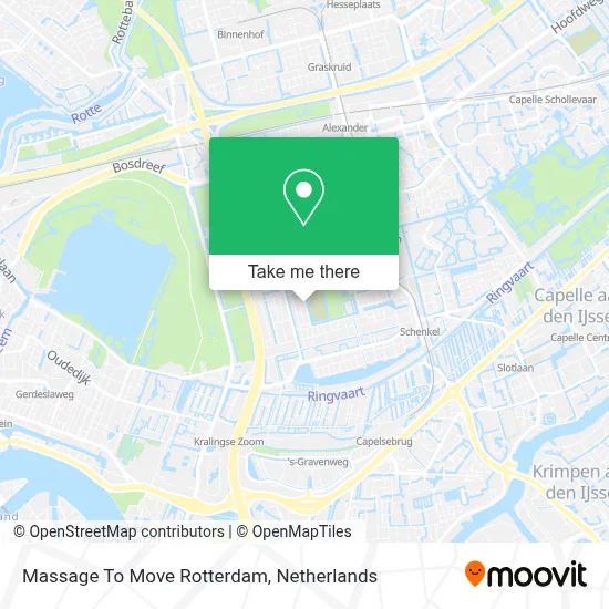 Massage To Move Rotterdam map