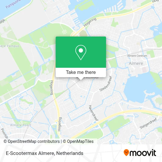 E-Scootermax Almere map