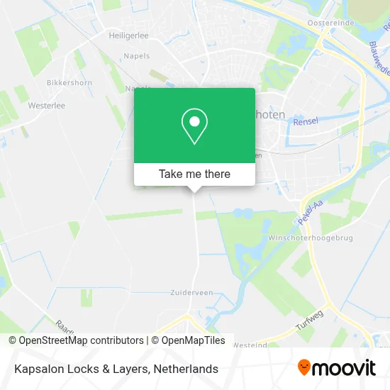 Kapsalon Locks & Layers map
