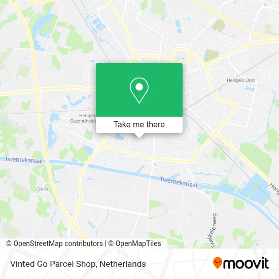 Vinted Go Parcel Shop Karte