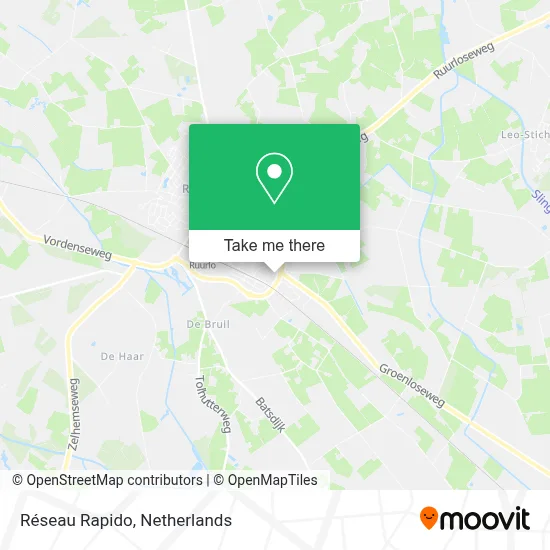 Réseau Rapido map