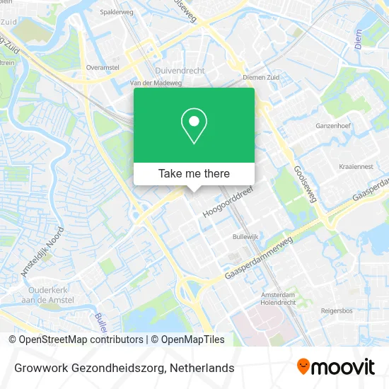 Growwork Gezondheidszorg map