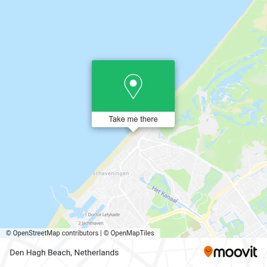 Den Hagh Beach map
