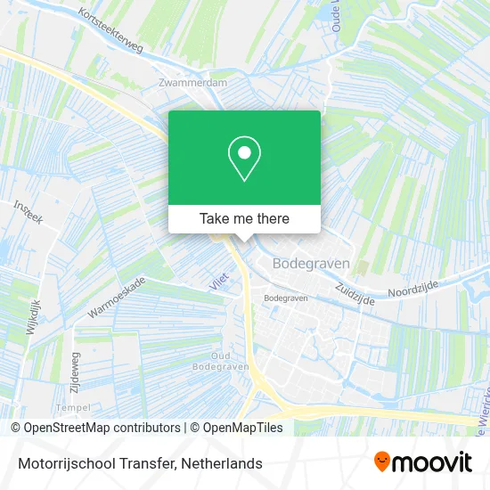 Motorrijschool Transfer map