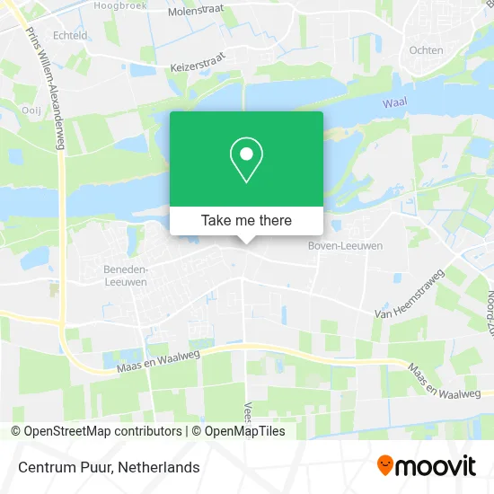 Centrum Puur map