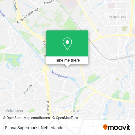 Sensa Supermarkt map