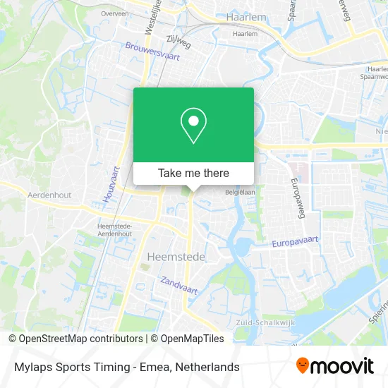 Mylaps Sports Timing - Emea map