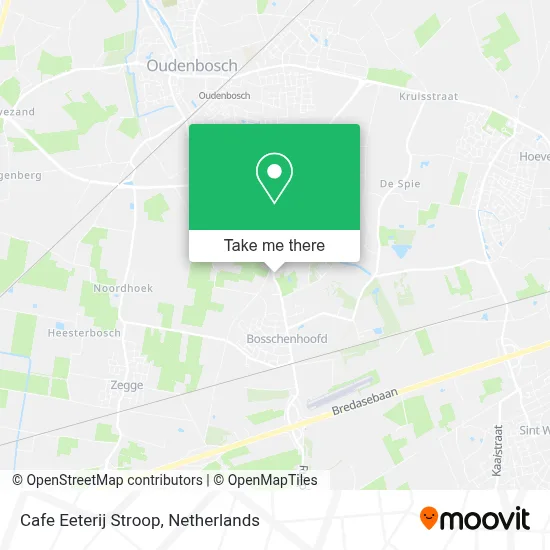 Cafe Eeterij Stroop map
