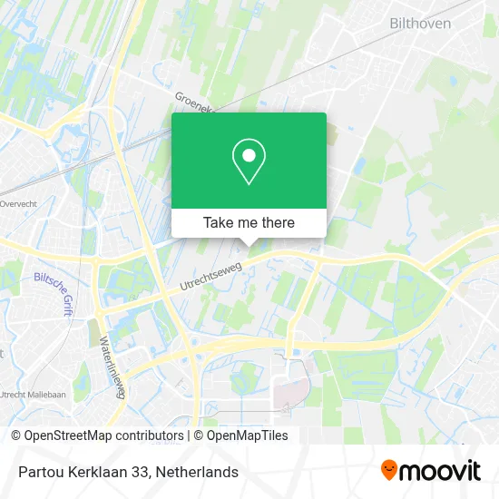 Partou Kerklaan 33 map
