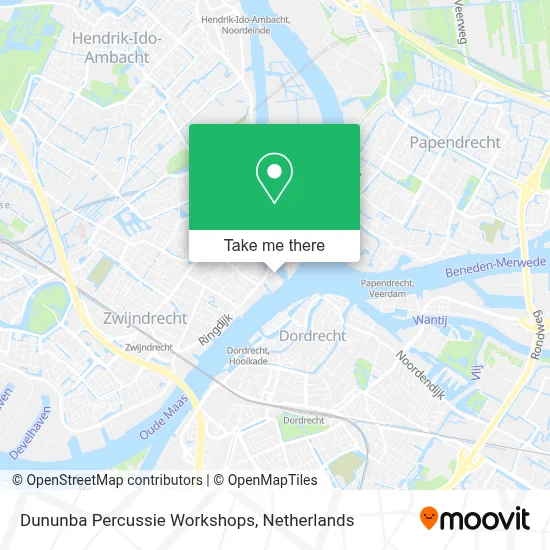 Dununba Percussie Workshops map