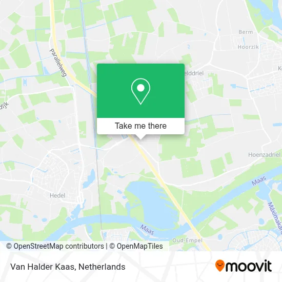 Van Halder Kaas map