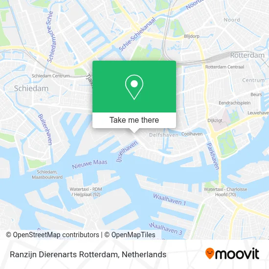 Ranzijn Dierenarts Rotterdam map