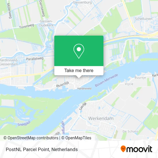 Postnl Pakketpunt map