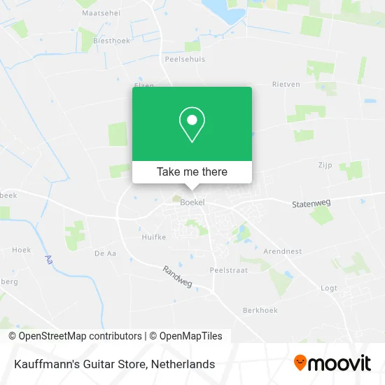 Kauffmann's Guitar Store map