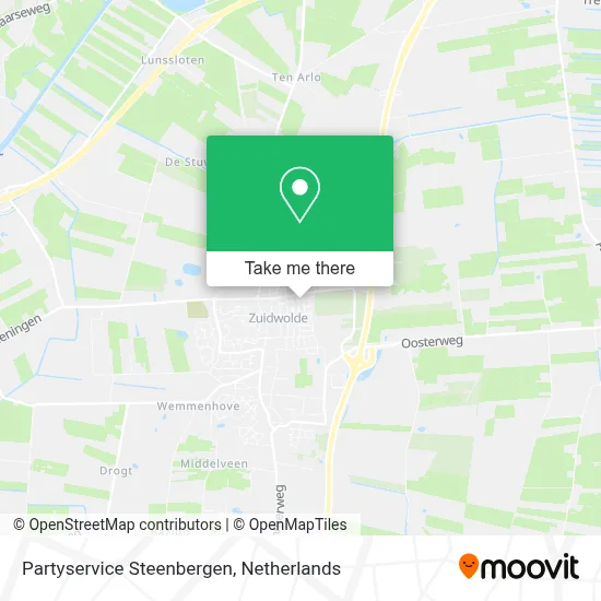 Partyservice Steenbergen map