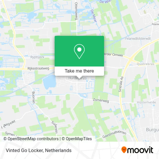 Vinted Go Locker map