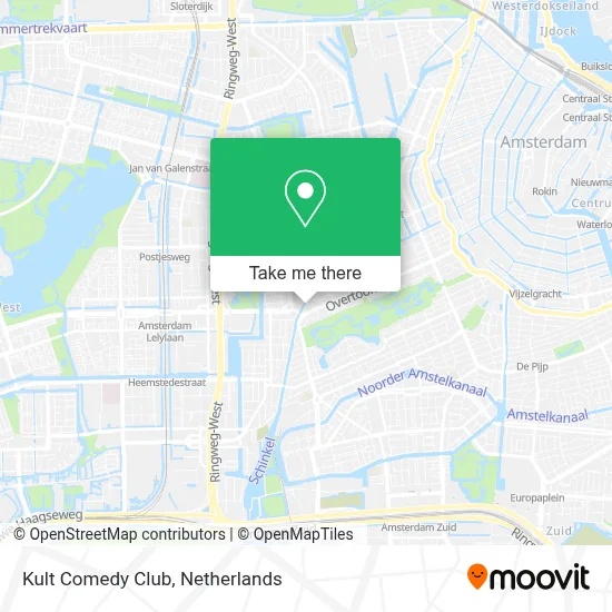 Kult Comedy Club map